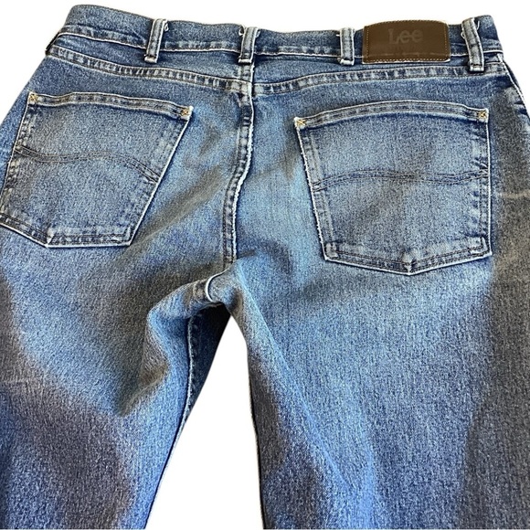 Lee Riders Men’s Regular Fit Jeans Y2K Distressed Fading Size 36x32 Thrashed - Picture 11 of 15